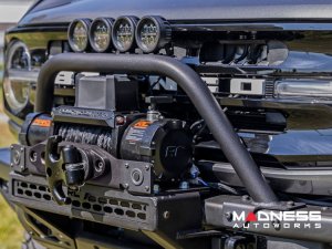 Ford Bronco Front Bumper Guard - Safari Bar - OE Modular Bumper - Rough Country - w/ 4x 3in Osram Wide Angle Lights Ford Bronco Front Bumper Guard - Safari Bar - OE Modular Bumper - Rough Country - w/ 4x 3in Osram Wide Angle Lights